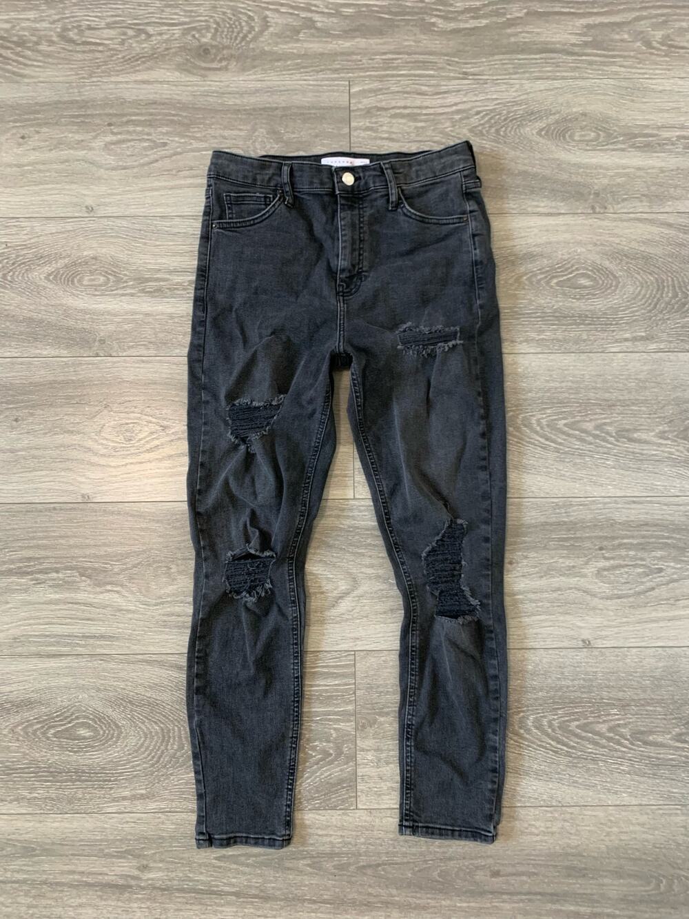 Topshop Jamie Black Skinny Jeans Size W30 L30